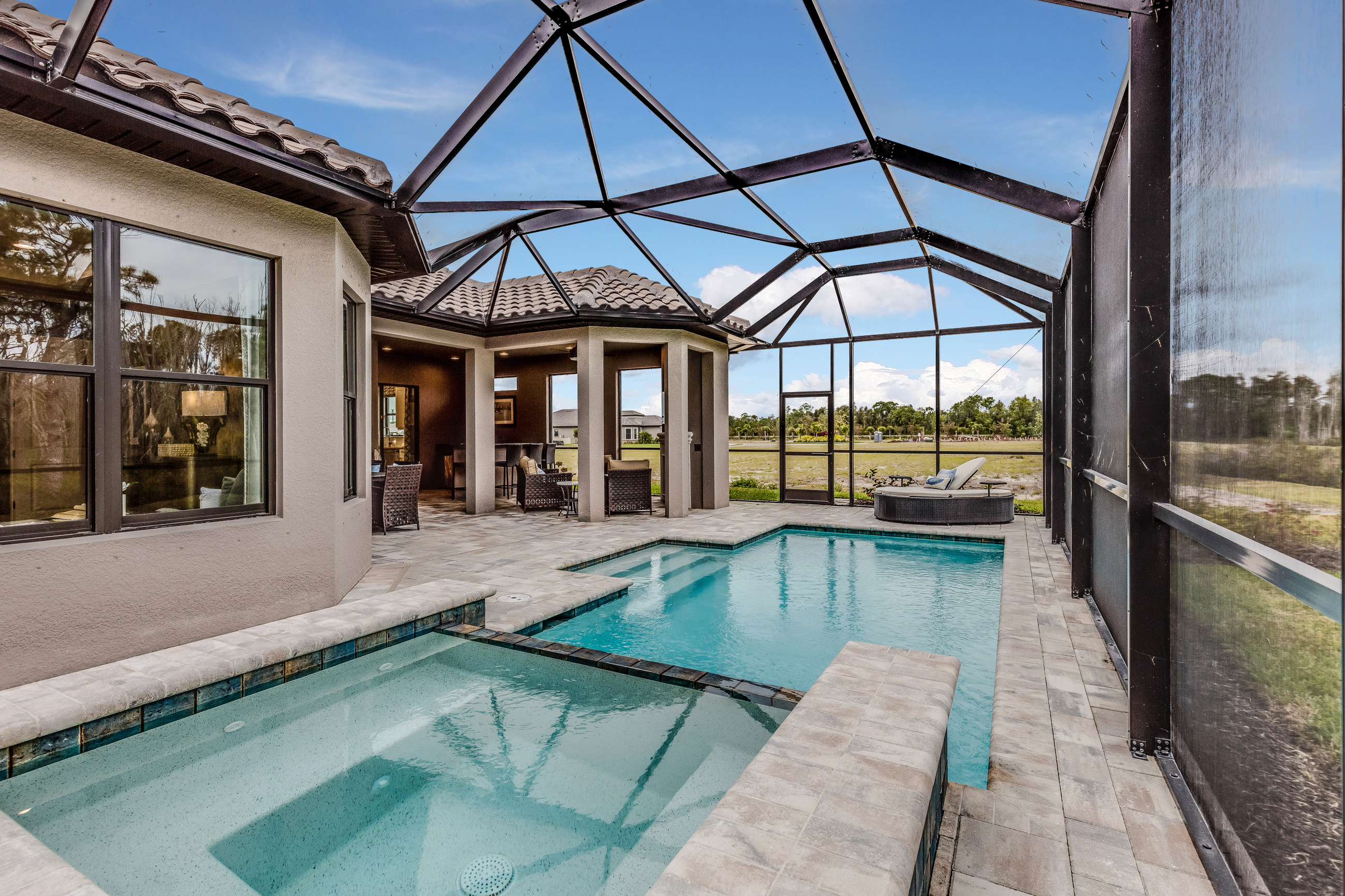 Enclosed Pool area of Florida home